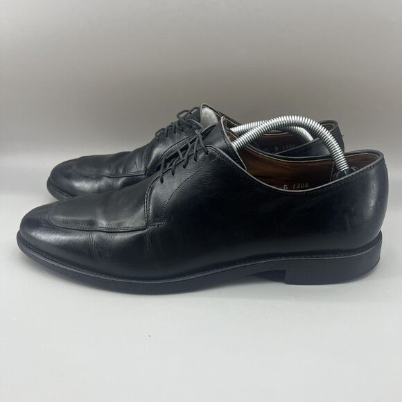 Allen Edmonds Delray Men Size 10.5 B‎ Shoes Black Leather Split Toe Oxford 9564 main image 10